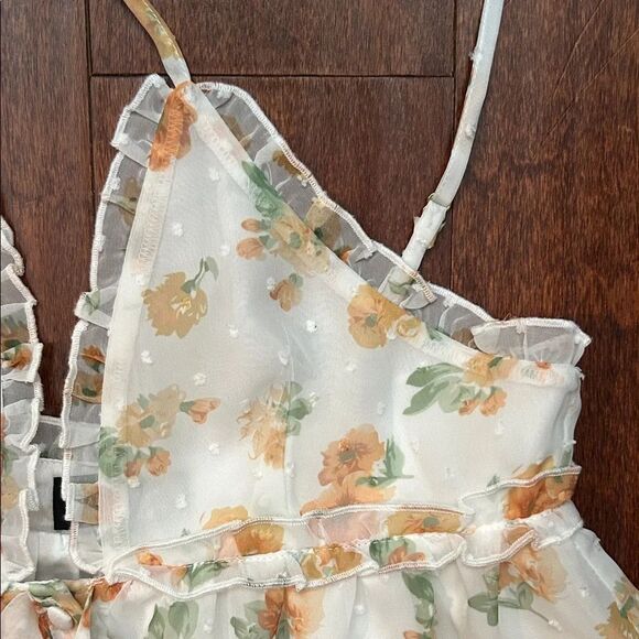 Majorelle Revolve Penny Dress in Misty Yellow, Ruffle Mini Dress, Size XXS - Picture 6 of 14